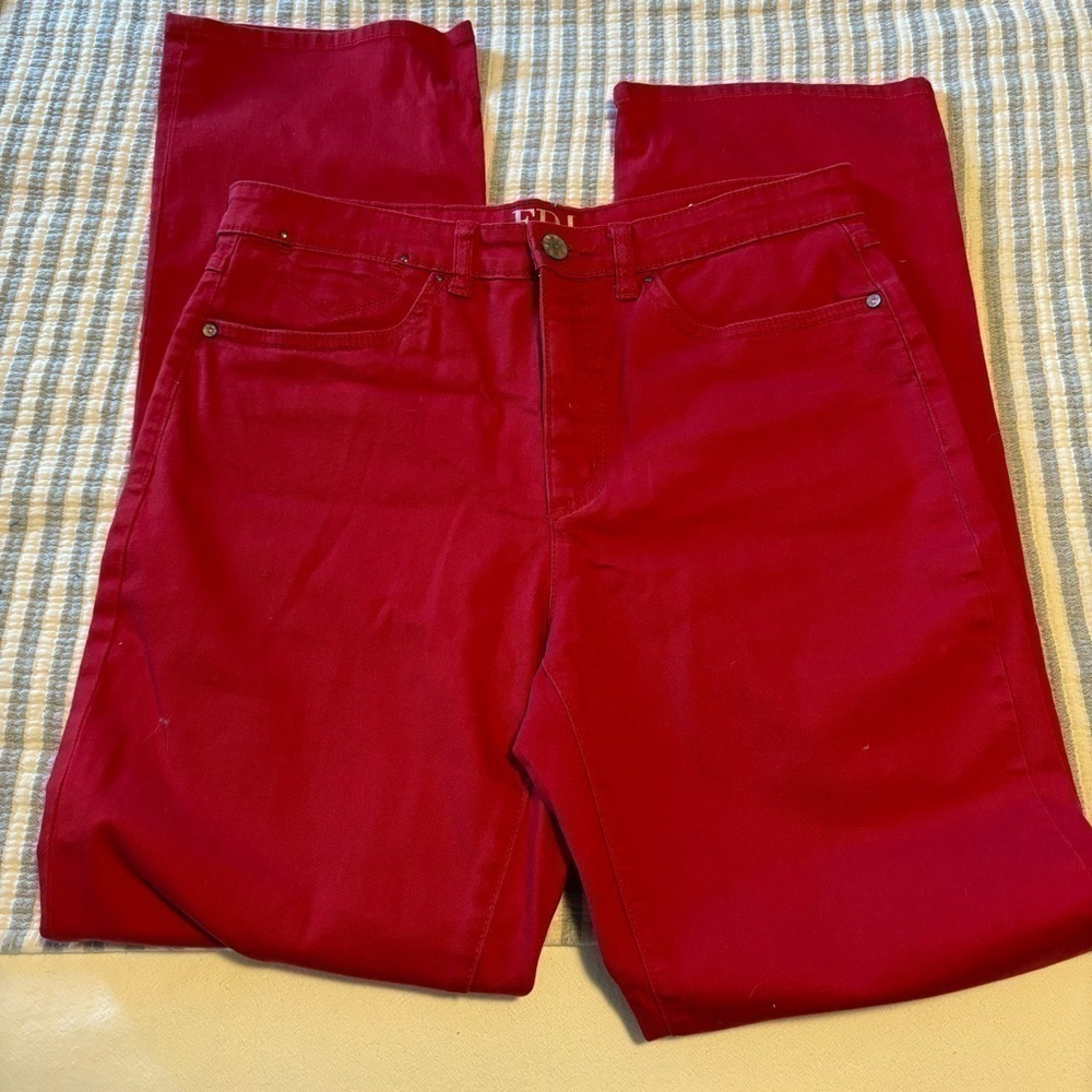 FRENCH DRESSING JEANS.  Women’s, High waist, Straight leg, Cotton/Lycra, Size 8.